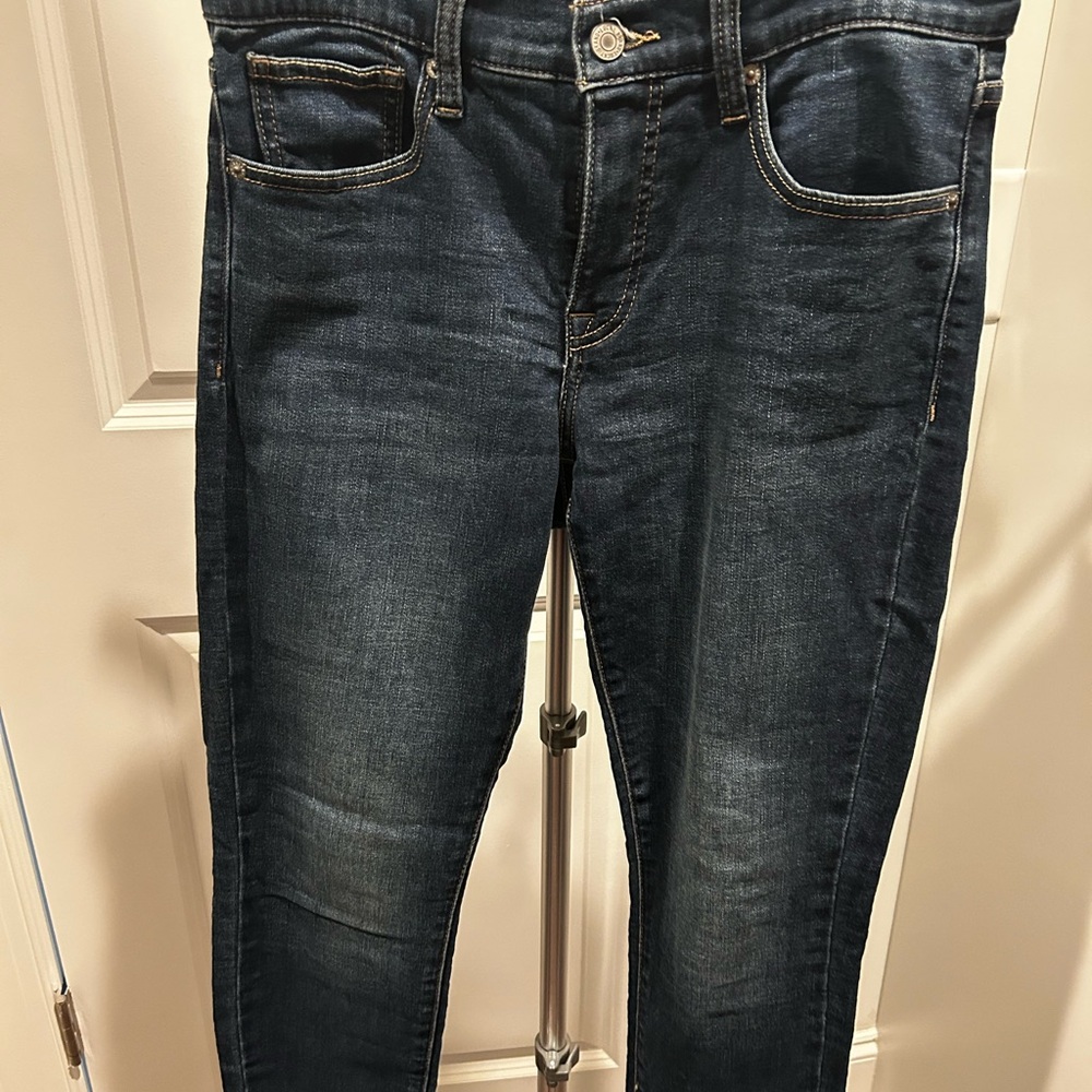 Lucky Brand Blue Skinny Jeans with Vintage Appeal
